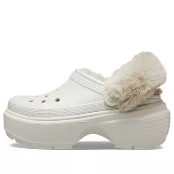 Сандалии stomp lined clogs 'white' Crocs, белый