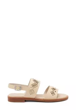 Сандалии STRAP WITH TORTOISESHELL CHAIN DETAILING Frau Shoes, бежевый