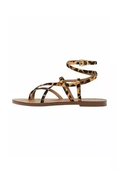 Сандалии Strappy Stradivarius, черный
