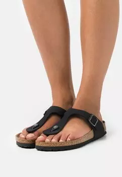 Сандалии-стринги GIZEH BFBC EARTHY NARROW Birkenstock, цвет black