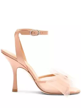 Сандалии Stuart Weitzman 100 мм Blushing Bow, серый
