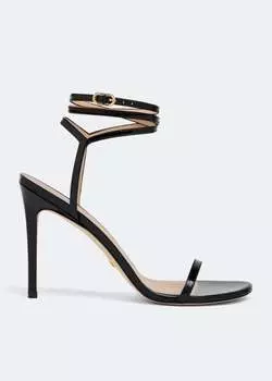 Сандалии STUART WEITZMAN Barelynude 100 wrap sandals, черный
