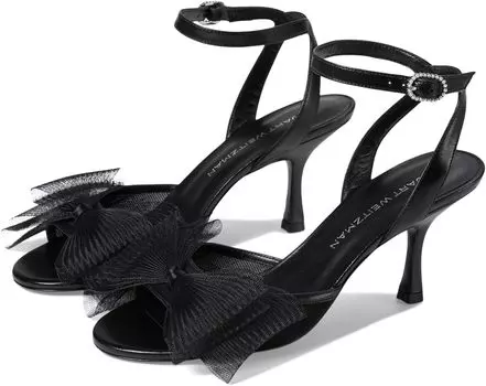 Сандалии Stuart Weitzman Blushing Bow 75 San, черный