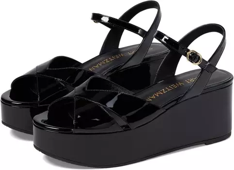 Сандалии Stuart Weitzman Carmen Midi Wedge, черный