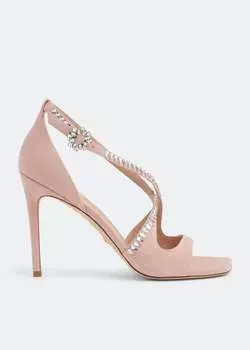 Сандалии STUART WEITZMAN Gemcut 100 cut-out sandals, розовый