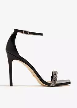 Сандалии Stuart Weitzman Nudistcurve Highshine, черный