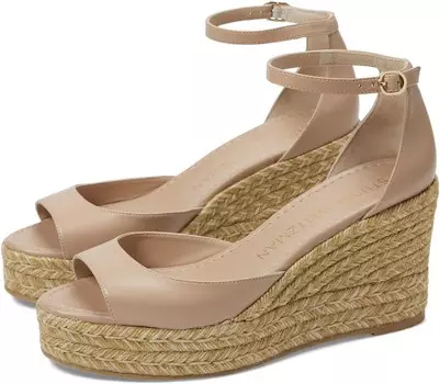 Сандалии Stuart Weitzman Nudistia Espadrille Wedge, цвет Adobe