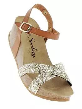 Сандалии Sunbay LEDER Keilsandaletten, кэмел