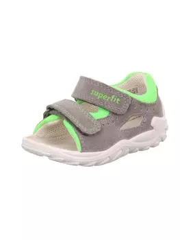 Сандалии superfit, цвет grau/hellgrn