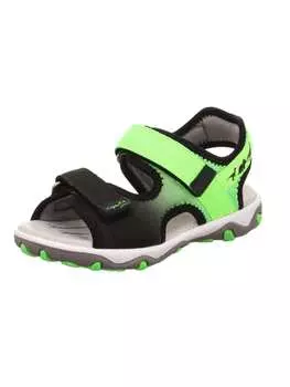 Сандалии superfit, цвет schwarz/hellgrn