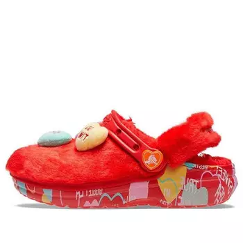 Сандалии sweethearts x clog classic fur 'valentine's day' Crocs, красный