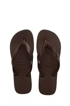 Сандалии сверху Havaianas, коричневый