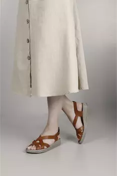 Сандалии Taba Antique Gn на танкетке из натуральной кожи GNDER(R), коричневый