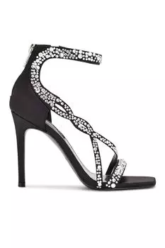 Сандалии Talla с декоративными камнями Nine West, черный