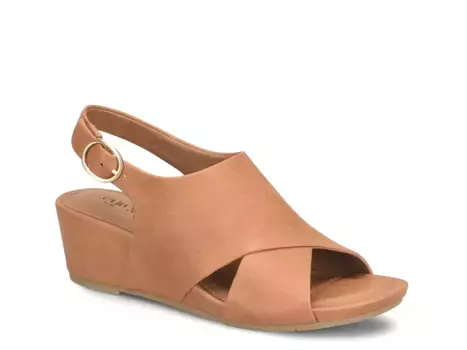 Сандалии-танкетка Rhonda Eurosoft, Luggage Brown