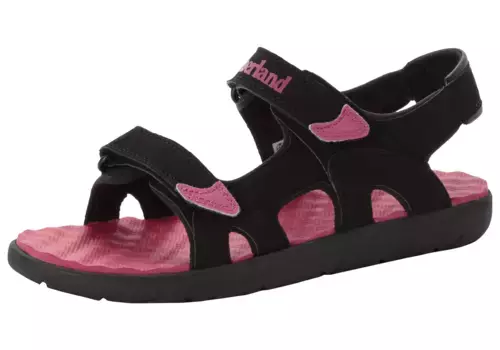 Сандалии Timberland "Perkins Row 2 STRAP SANDAL", с застежкой-липучкой, черный