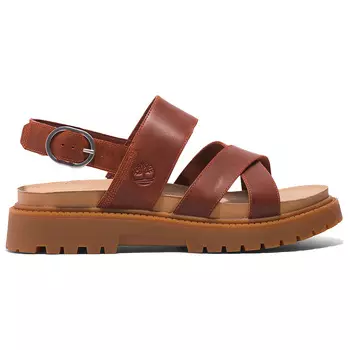 Сандалии Timberland Women's Clairemont Way Cross Strap Sandal, цвет Dark Red Full Grain