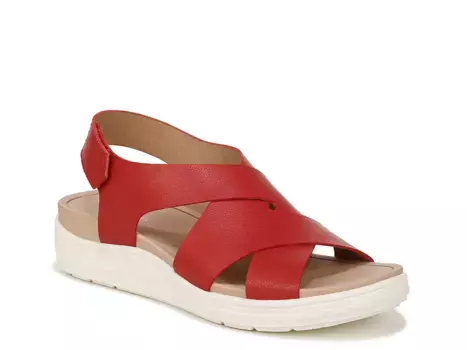 Сандалии Time Off Sea Wedge Sandal Dr. Scholl'S, красный