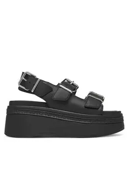 Сандалии Tjw Wedge Sandal EN0EN02774 Tommy Jeans, черный