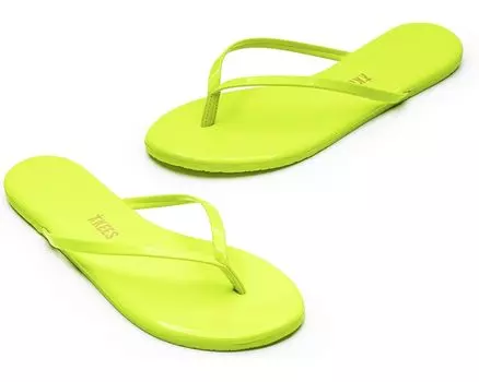 Сандалии TKEES Lily Patent Solids, цвет Neon Yellow