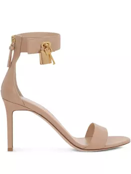 Сандалии TOM FORD 85 мм Padlock, нейтральный