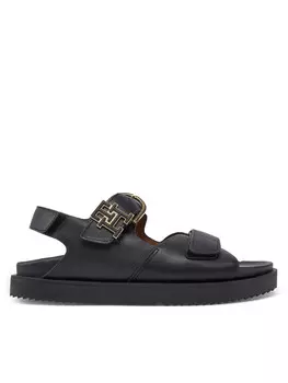 Сандалии Tommy Hilfiger Leather Sporty Sandal FW0FW08799, черный