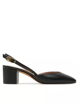 Сандалии Tommy Hilfiger Pump Slingback Smooth Leather FW0FW08621, черный