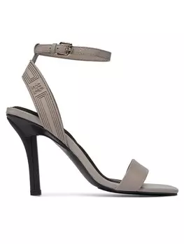 Сандалии Tommy Hilfiger Sporty Leather High Heel Sandal FW0FW07795, бежевый