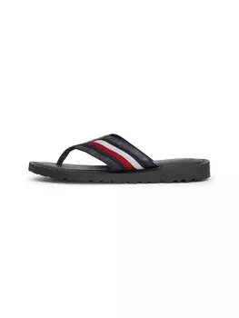 Сандалии TOMMY HILFIGER T-Bar Sandals, черный