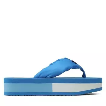 Сандалии Tommy Jeans Webbing Mid Beach Sndl Nw Strip EN0EN02114 Deep Sky Blue C2P, синий