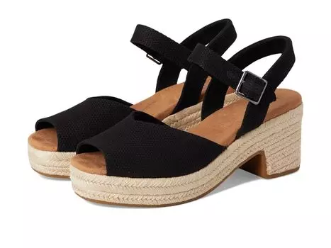 Сандалии TOMS Isla Peep Toe, черный