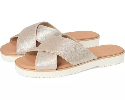 Сандалии TOMS Mae Crossover, цвет Champagne Metallic