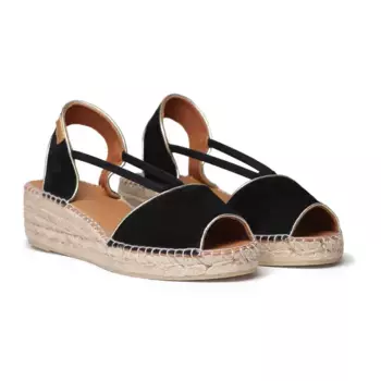 Сандалии Toni Pons Bilda esparto wedge, черный