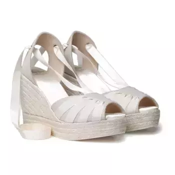 Сандалии Toni Pons Delilah esparto wedge, белый