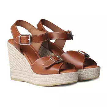 Сандалии Toni Pons Olga esparto wedge, коричневый