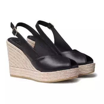 Сандалии Toni Pons Oprah esparto wedge, черный
