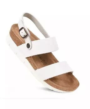 Сандалии Tori Casual Non-Slip Comfy Leather Platform Aerothotic, белый