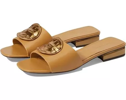 Сандалии Tory Burch 25 mm Patos Mule, цвет Ginger Shortbread/Gold/Gold