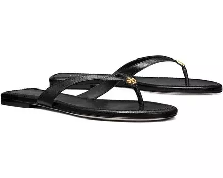 Сандалии Tory Burch Capri Leather Flip-Flop, цвет Perfect Black
