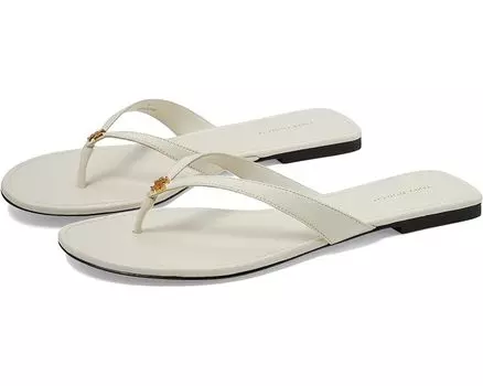Сандалии Tory Burch Capri Leather Flip-Flop, цвет New Ivory