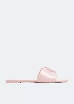 Сандалии TORY BURCH Eleanor slide sandals, розовый