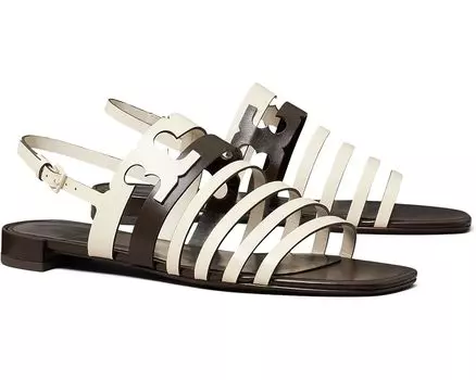 Сандалии Tory Burch Ines Cage Sandals, цвет Light Cream/Coco