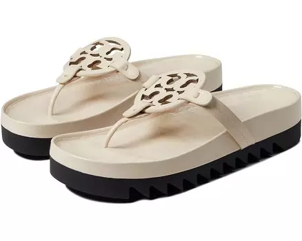 Сандалии Tory Burch Miller Cloud Lug, цвет New Cream/Perfect Black
