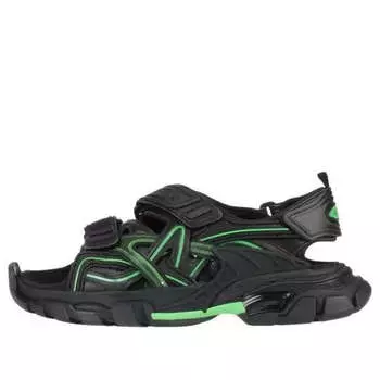 Сандалии track 2.0 sandals 'black green' Balenciaga, черный