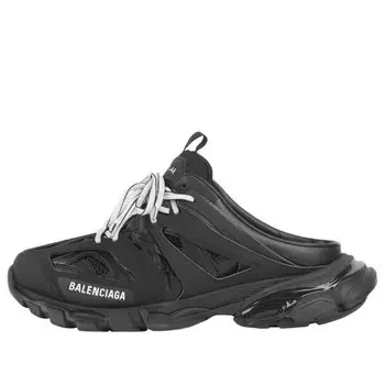 Сандалии track mule 'black' Balenciaga, черный