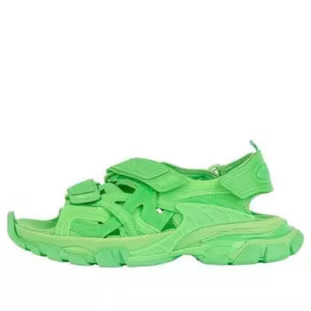 Сандалии track sandal 'fluo green' Balenciaga, зеленый