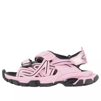 Сандалии track sandal 'neon pink black' Balenciaga, розовый