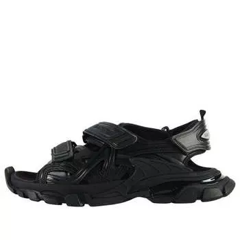 Сандалии track sandal 'triple black' Balenciaga, черный