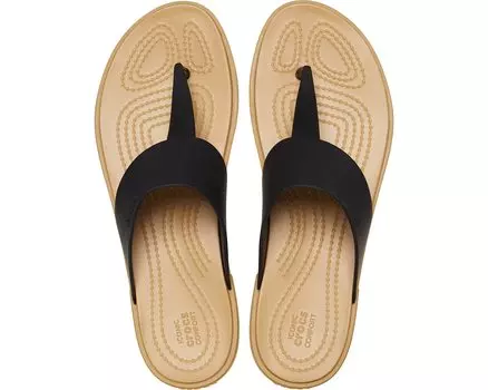 Сандалии Tulum Flip Crocs, черный