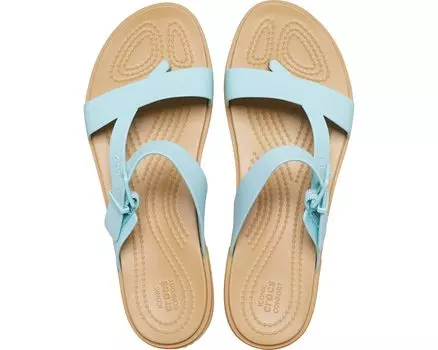 Сандалии Tulum Toe Post Sandal Crocs, чистая вода